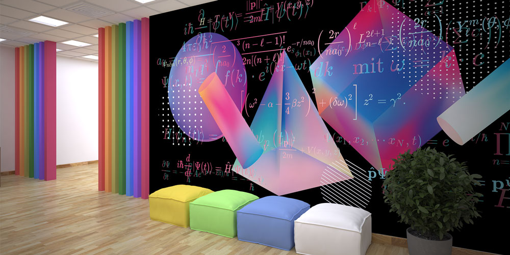 Matematik Formülleri Desenli Duvar Kağıdı 10313