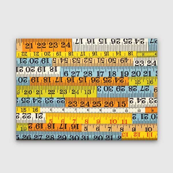 math-classroom-wall-art-b-319-00 Okul Poster Tablo: Renkli Ölçü Şeritleri ve Cetveller – B-319