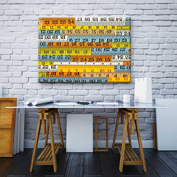 Okul Poster Tablo: Renkli Ölçü Şeritleri ve Cetveller – B-319