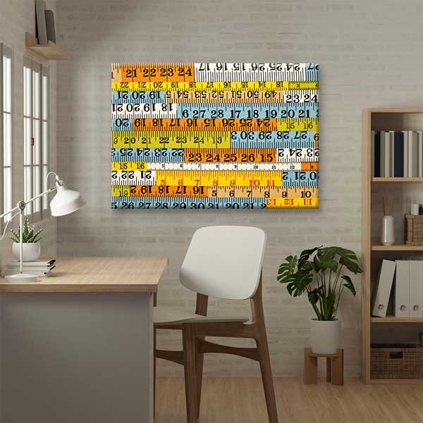 Okul Poster Tablo: Renkli Ölçü Şeritleri ve Cetveller – B-319