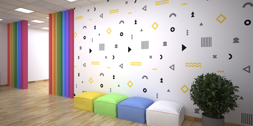 Minimalist Geometrik Desenler Duvar Kağıdı 8004