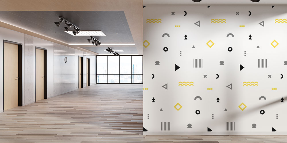 Minimalist Geometrik Desenler Duvar Kağıdı 8004