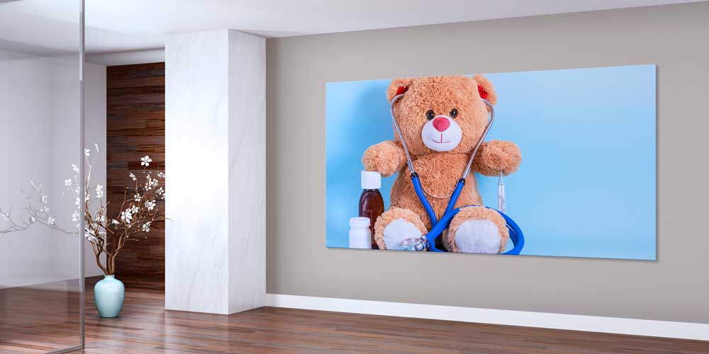 medical-wall-art-decor-12675-01 Ayıcık Doktor Temalı Çocuk Hastane Dekor Posteri 12675