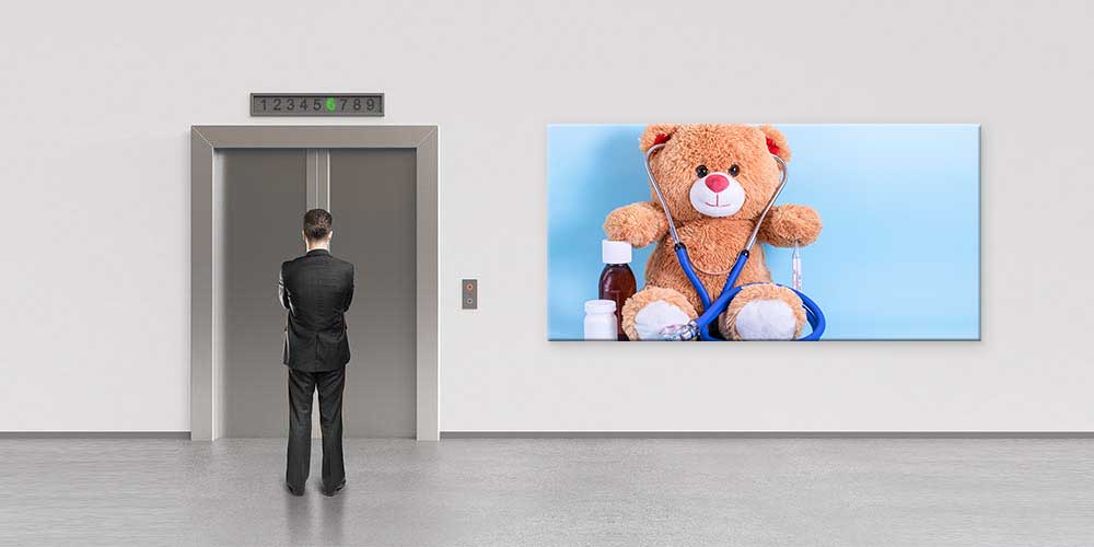 medical-wall-art-decor-12675-03 Ayıcık Doktor Temalı Çocuk Hastane Dekor Posteri 12675