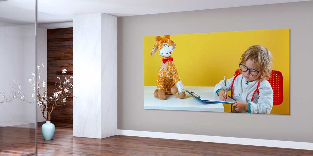 Minik Doktor ve Zürafa Temalı Çocuk Hastane Posteri  12678