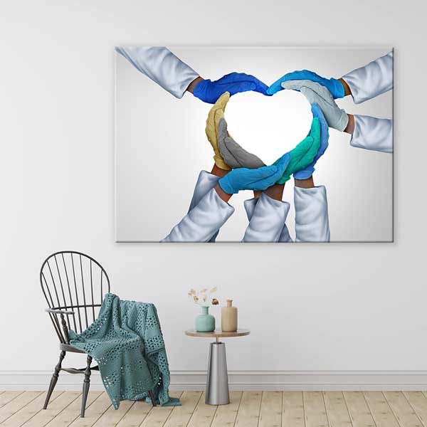 Sağlık Ekibi Motivasyon ve Güven Mesajları Duvar Tablosu – 12689