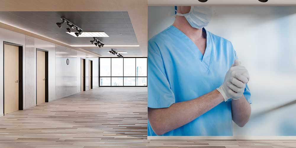 Cerrah Figürlü Hastane Temalı Duvar Giydirme 12649