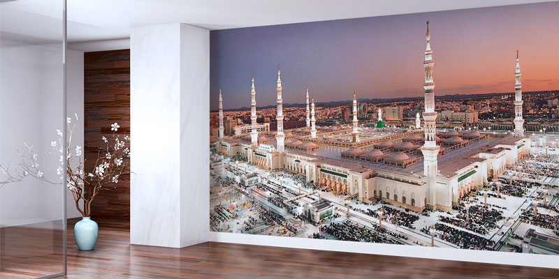 Medine Mescid-i Nebevi Panoramik Manzara Duvar Kağıdı 10485