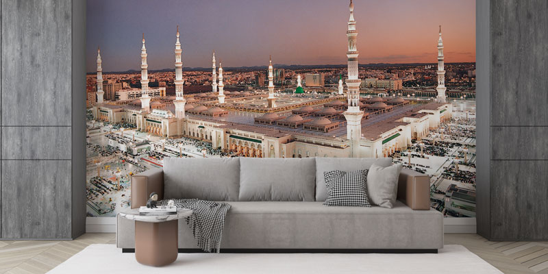 Medine Mescid-i Nebevi Panoramik Manzara Duvar Kağıdı 10485