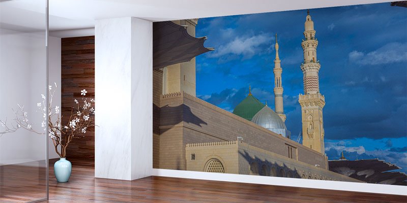 Medine Mescid-i Nebevi Minare ve Kubbe Duvar Kağıdı 10490