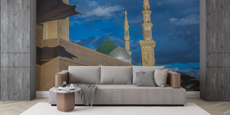 Medine Mescid-i Nebevi Minare ve Kubbe Duvar Kağıdı 10490