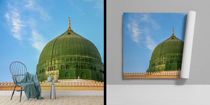 Medine Yeşil Kubbe Duvar Kağıdı 10491