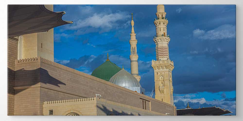 Medine Mescid-i Nebevi Kubbe ve Minare Tasarımlı Büyük Ebat Duvar Dekoru – 11455