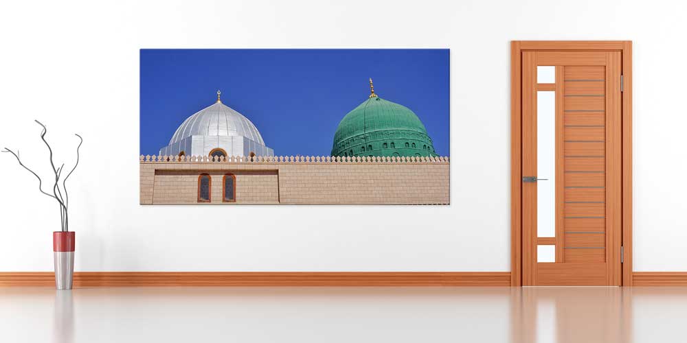 Medine Mescid-i Nebevi Kubbe Tasarımlı Büyük Ebat Duvar Dekoru – 11453