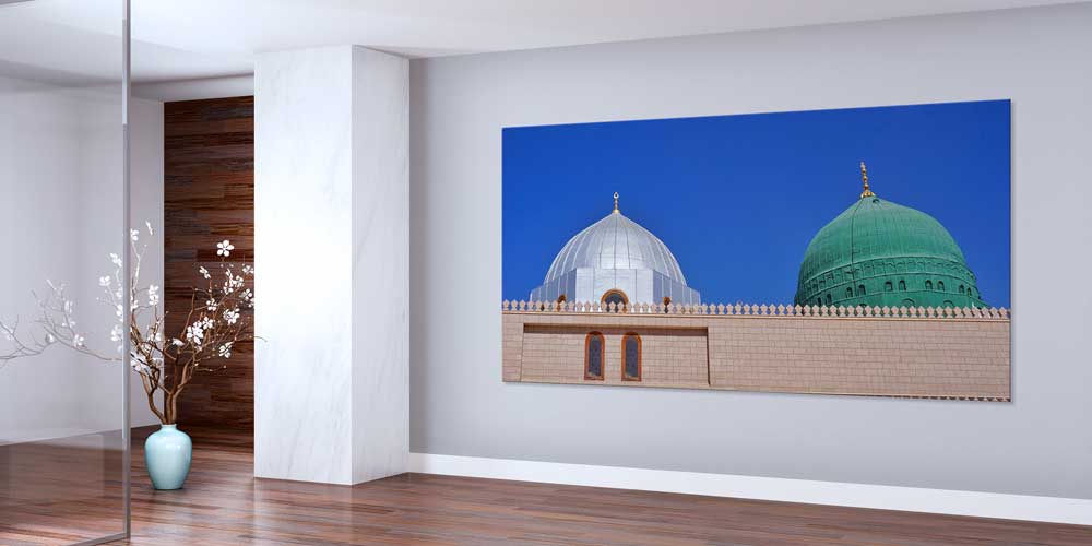 Medine Mescid-i Nebevi Kubbe Tasarımlı Büyük Ebat Duvar Dekoru – 11453