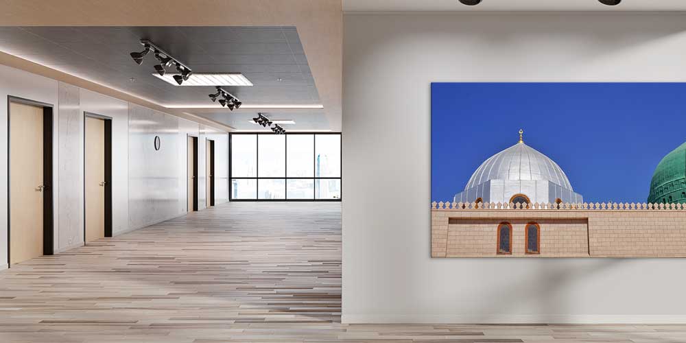 Medine Mescid-i Nebevi Kubbe Tasarımlı Büyük Ebat Duvar Dekoru – 11453