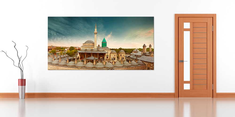 Mevlana Türbesi Konya Manzaralı Büyük Ebatlı Duvar Dekoru – 11462