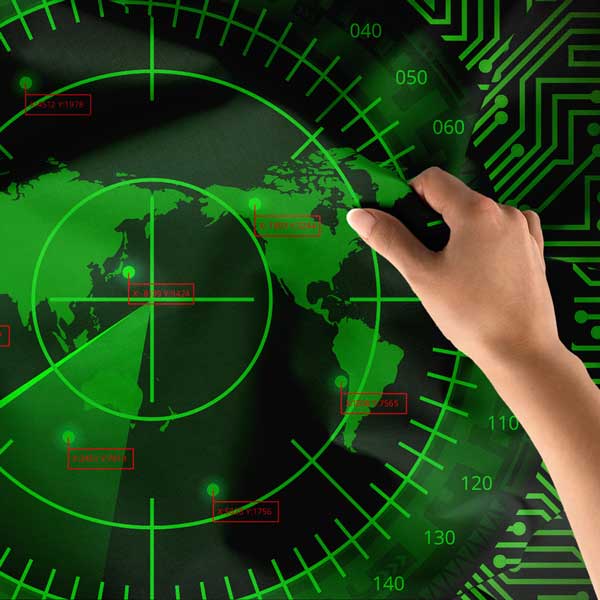 Askeri Radar Ekranı Duvar Örtüsü 11031