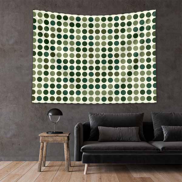 military-art-decor-11099-01 Yeşil Tonlarda Noktalı Kamuflaj Desenli Duvar Örtüsü 11099