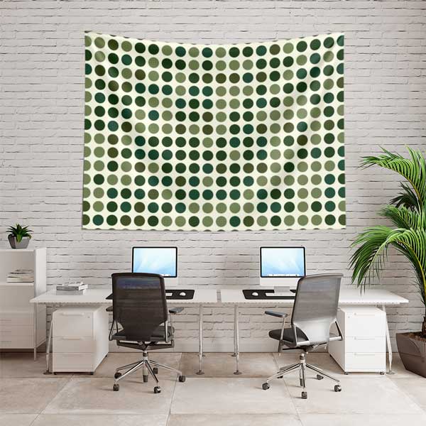 military-art-decor-11099-02 Yeşil Tonlarda Noktalı Kamuflaj Desenli Duvar Örtüsü 11099