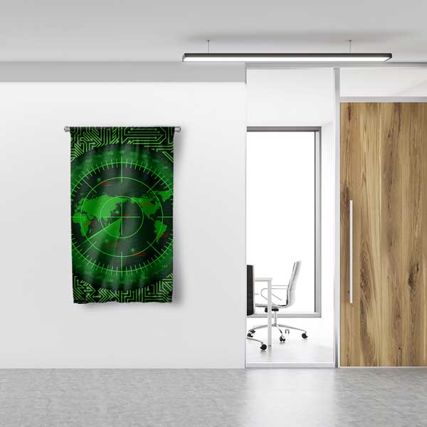 military-map-wall-decor-11140-03 Askeri Harita Duvar Flaması 11140