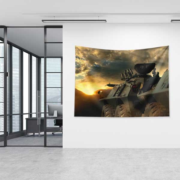 Askeri Zırhlı Araç Duvar Örtüsü 11063