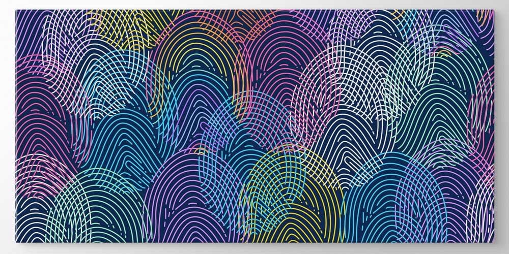 Soyut Dalgalı Çizgiler Dekor Ürünü 11339