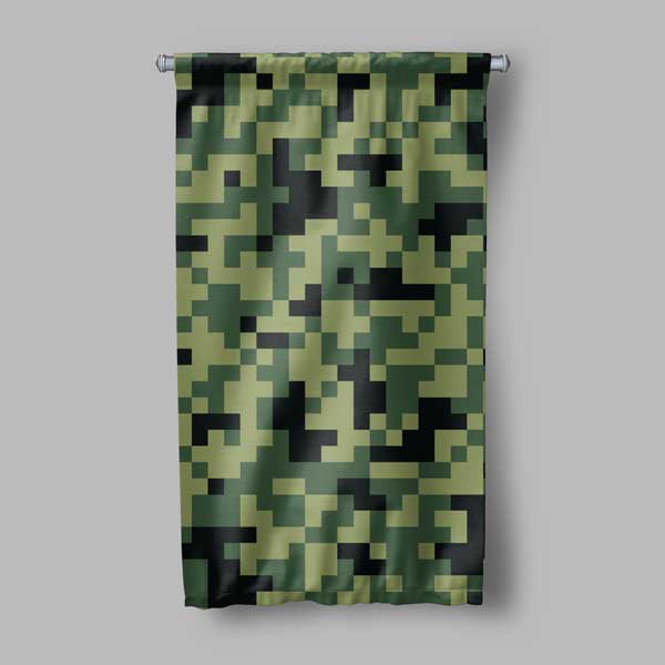 Askeri Duvar Sanatı | Piksel Kamuflaj Desen 11172