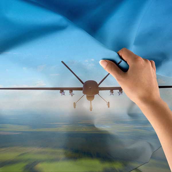 Drone İHA Uçağı Havadan Görünüm Duvar Örtüsü 11056