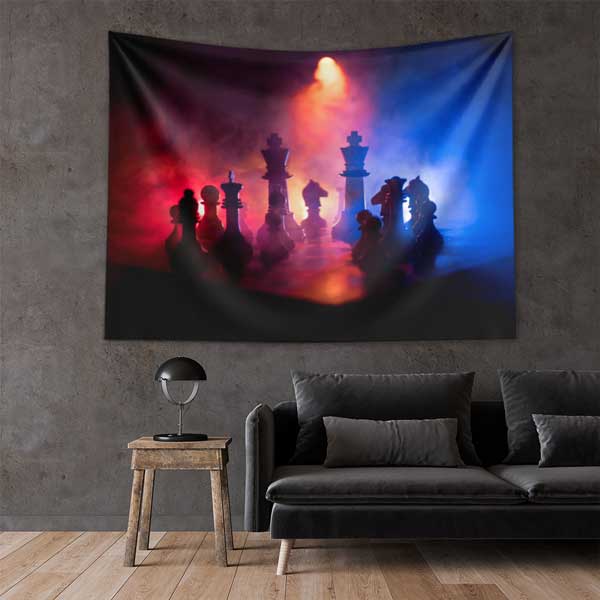 military-wall-art-decor-11097-01 Savaş Stratejisi Satranç Duvar Örtüsü 11097