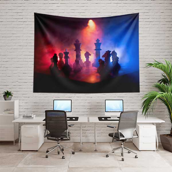 military-wall-art-decor-11097-02 Savaş Stratejisi Satranç Duvar Örtüsü 11097
