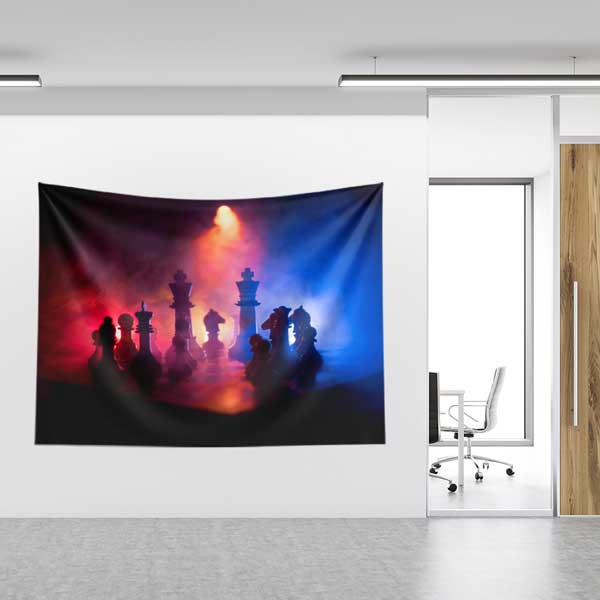 military-wall-art-decor-11097-03 Savaş Stratejisi Satranç Duvar Örtüsü 11097