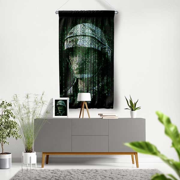 Askeri Duvar Sanat Dekorasyonu | Dijital Asker Portresi 11164