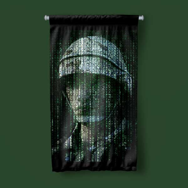 Askeri Duvar Sanat Dekorasyonu | Dijital Asker Portresi 11164