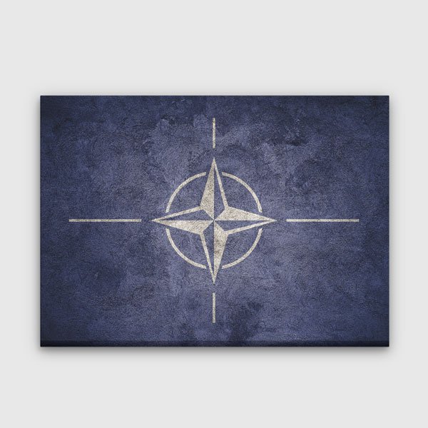 NATO Bayraklı Kanvas Tablo – 11190