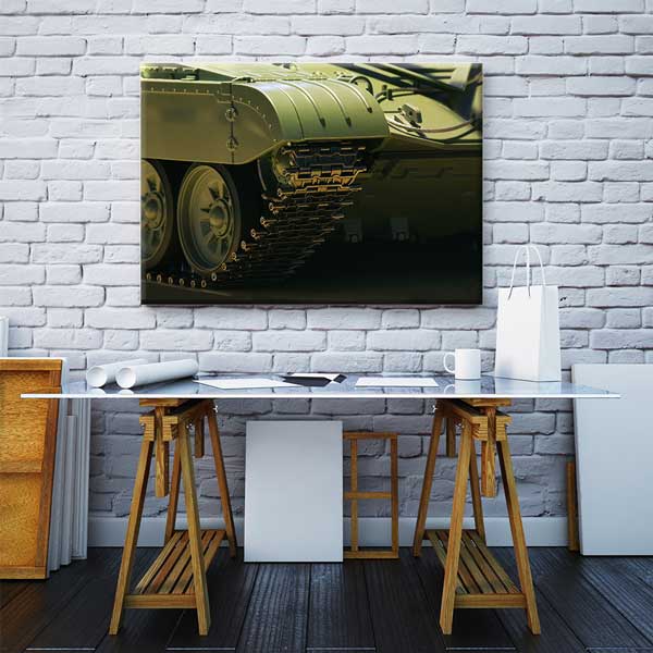 Zeytin Yeşili Tank Paleti Kanvas Tablo – 11227