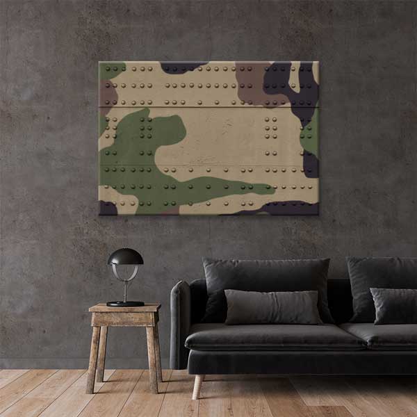 military-wall-canvas-art-11230-01 Kamuflaj Desenli Askeri Zırh Kanvas Tablo – 11230