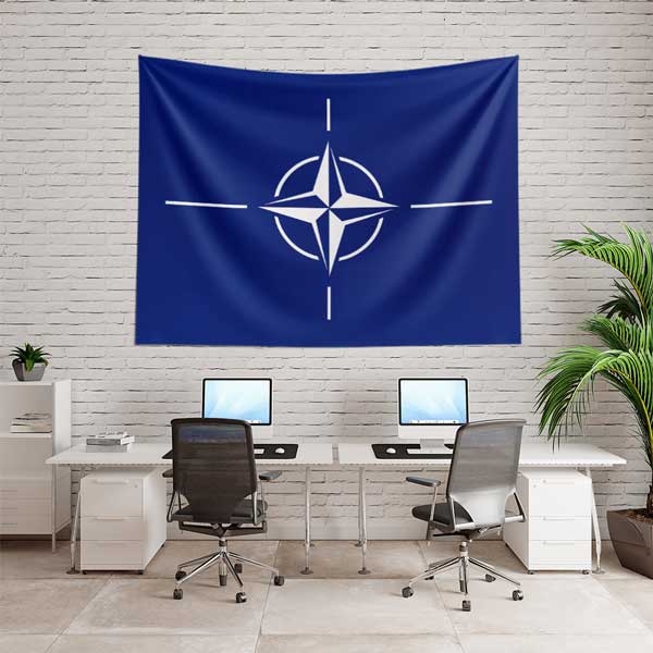 Koyu Mavi NATO Duvar Örtüsü 11027