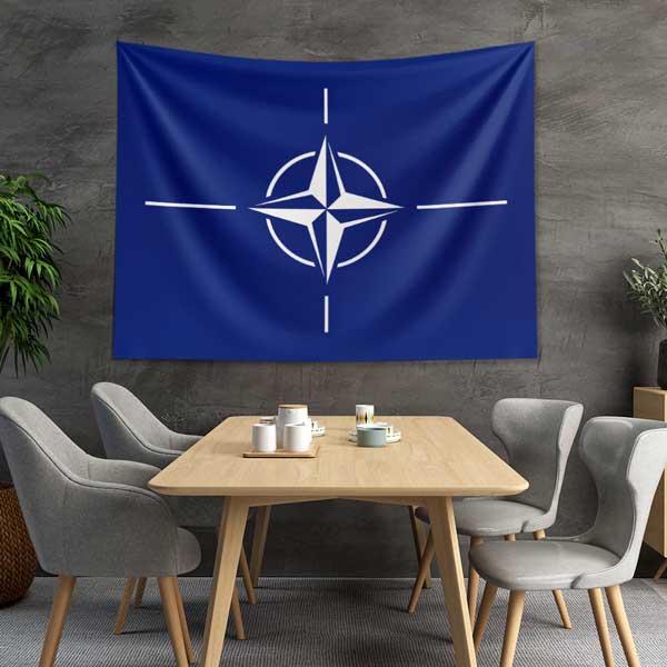 Koyu Mavi NATO Duvar Örtüsü 11027