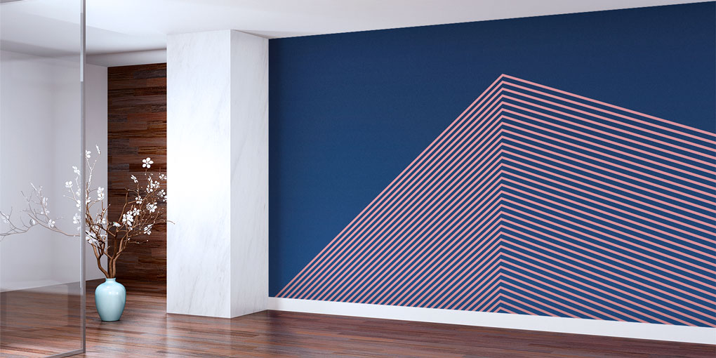 Geometrik Çizgili Modern Duvar Kağıdı - İnşaat ve Emlak Ofisleri İçin 5583