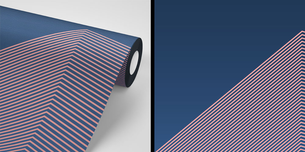 Geometrik Çizgili Modern Duvar Kağıdı - İnşaat ve Emlak Ofisleri İçin 5583