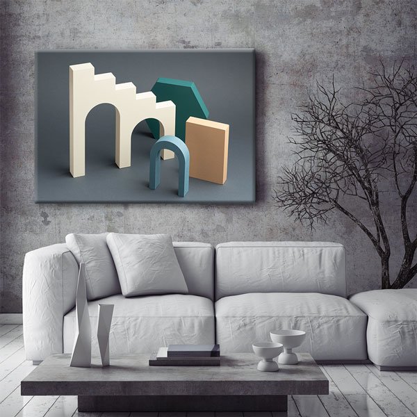 Mimari Formlar Soyut Kanvas Tablo – 5540