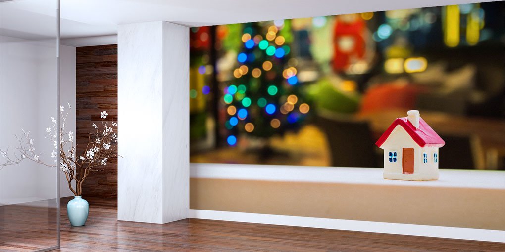 mimari-ofis-dekor-5588-01 Mini Ev Figürlü Duvar Kağıdı - İnşaat ve Emlak Ofisleri İçin 5588