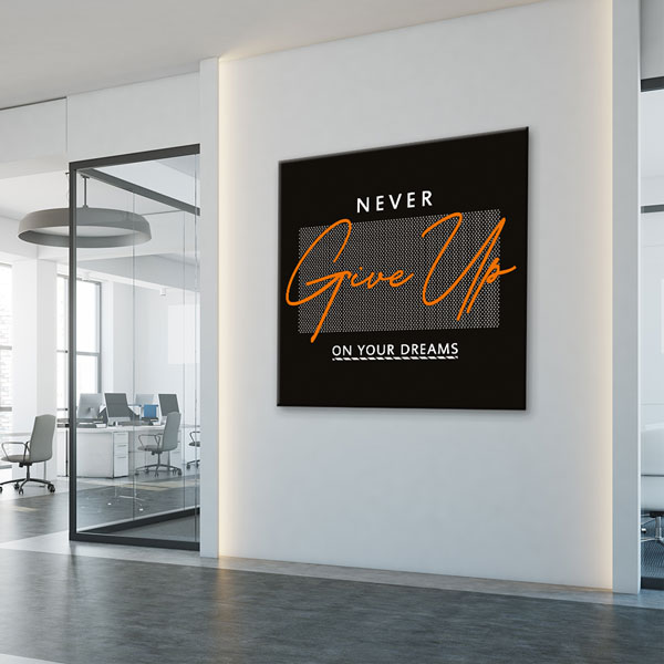 Never Give Up Kanvas Tablo – 7469