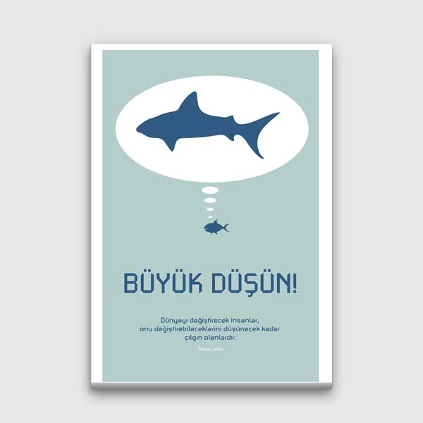 motivasyon-posterleri-3257-00 Büyük Düşün! Motivasyon Posteri – 3257