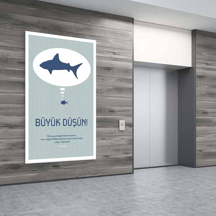 Büyük Düşün! Motivasyon Posteri – 3257