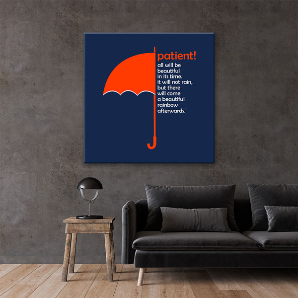 Patient Motivation Kanvas Tablo – 7460