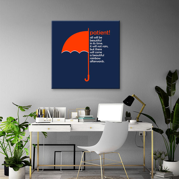 Patient Motivation Kanvas Tablo – 7460