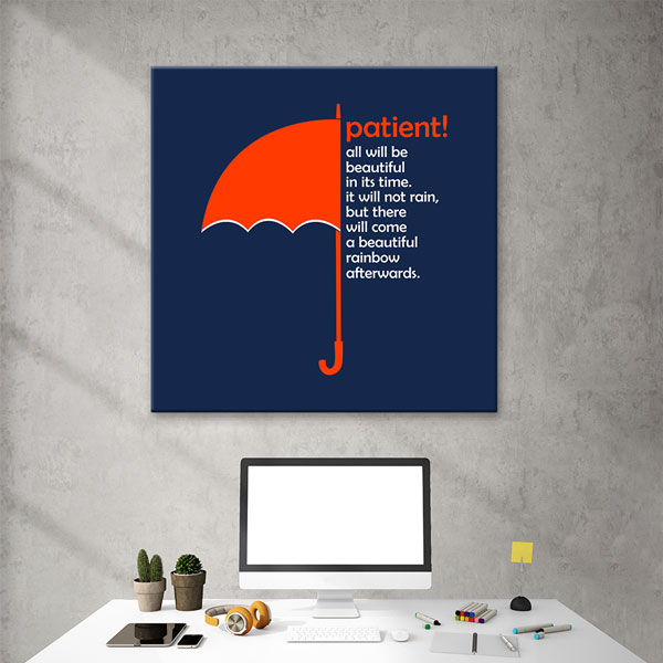 Patient Motivation Kanvas Tablo – 7460