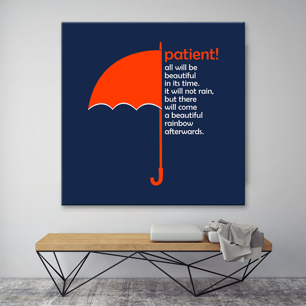 Patient Motivation Kanvas Tablo – 7460